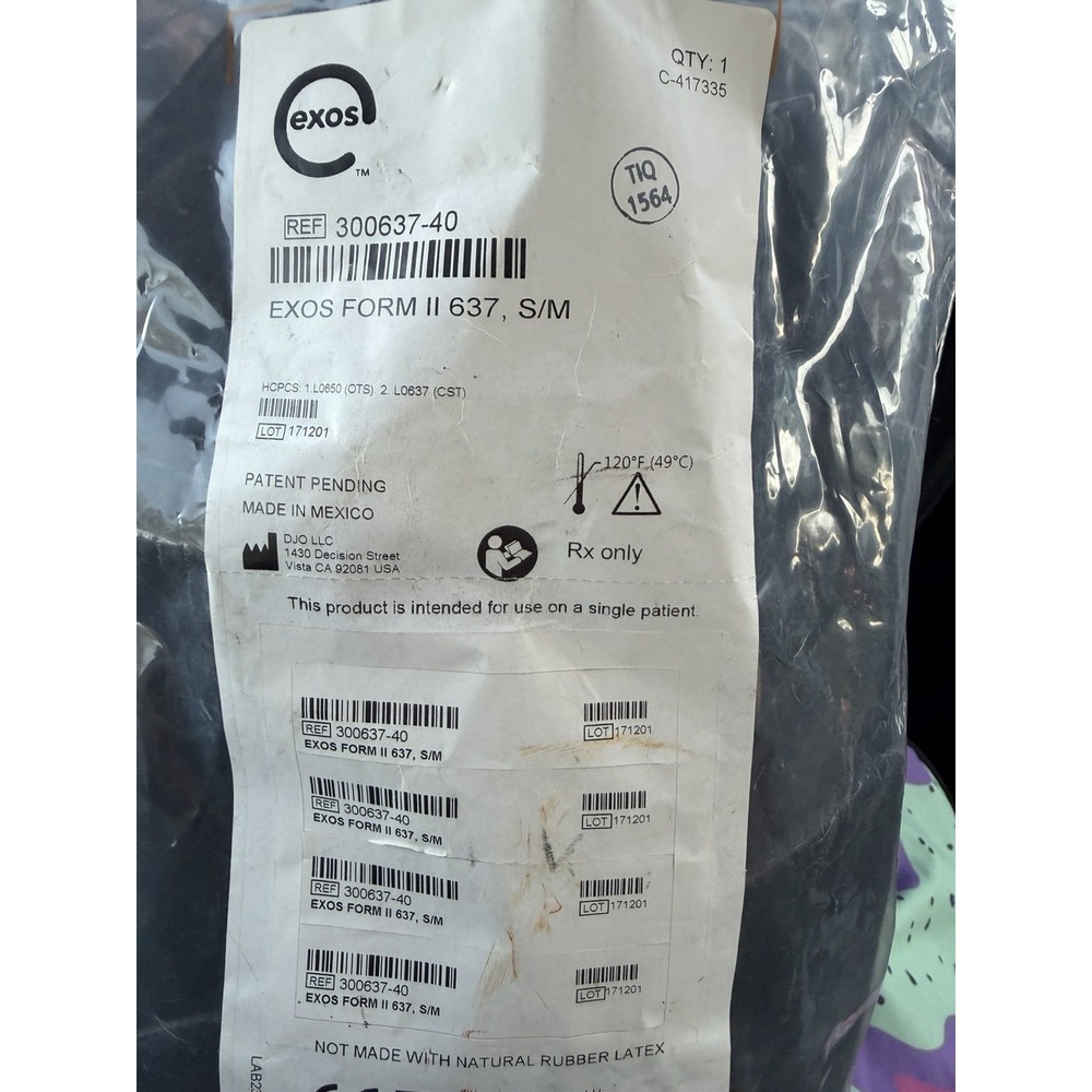 Exos Form II 637 Spinal Back Brace S/M 300637-40 BOA Adjustable - Picture 9 of 10